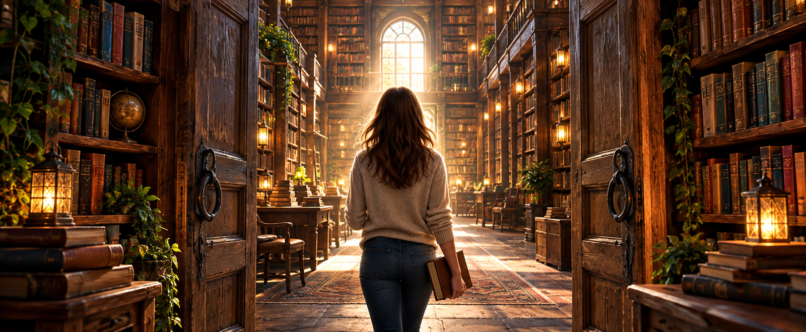 The Literary Cache home page image